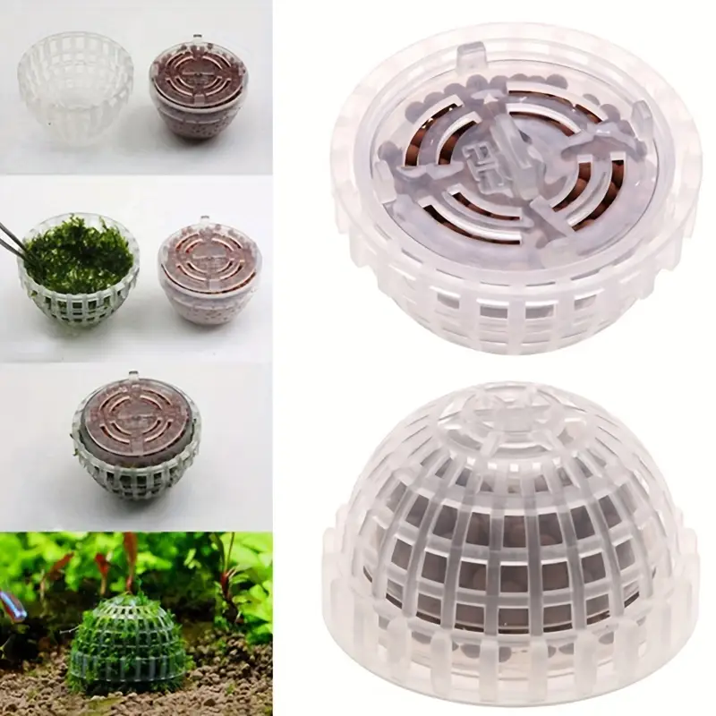 Aquarium Fish Hiding Places - Plastic Aquarium Moss Ball Filter Aquatic