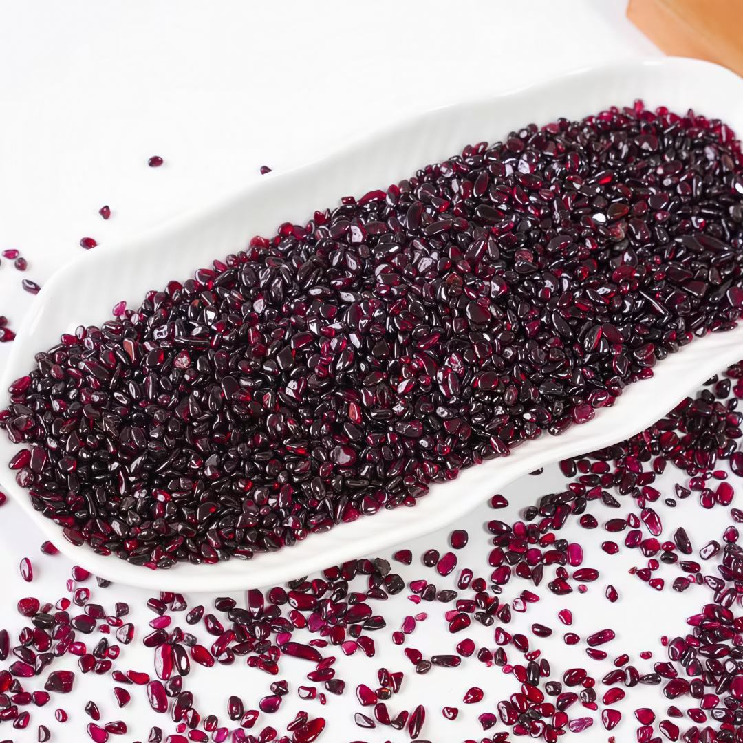 Aquarium Fish Fishing - Natural Garnet Crushed Stone, Garden Decoration,