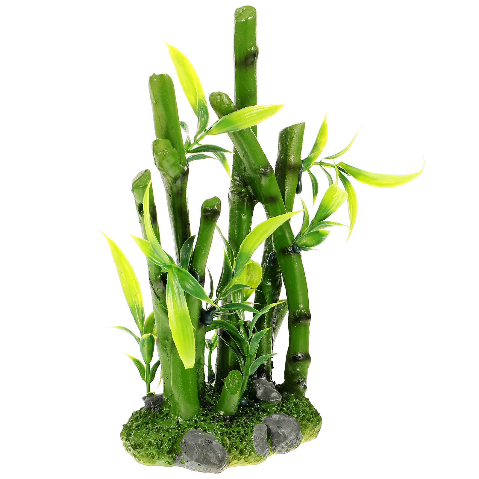 Aquarium Fish Hiding Spot - Simulated Bamboo Ornament Lifelike Resin Reptile
