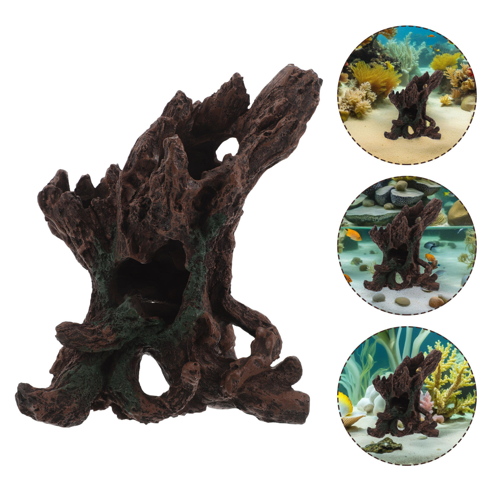Aquarium Fish Hiding Spot - Fish Tank Aquarium Cave Accessory Bonsai