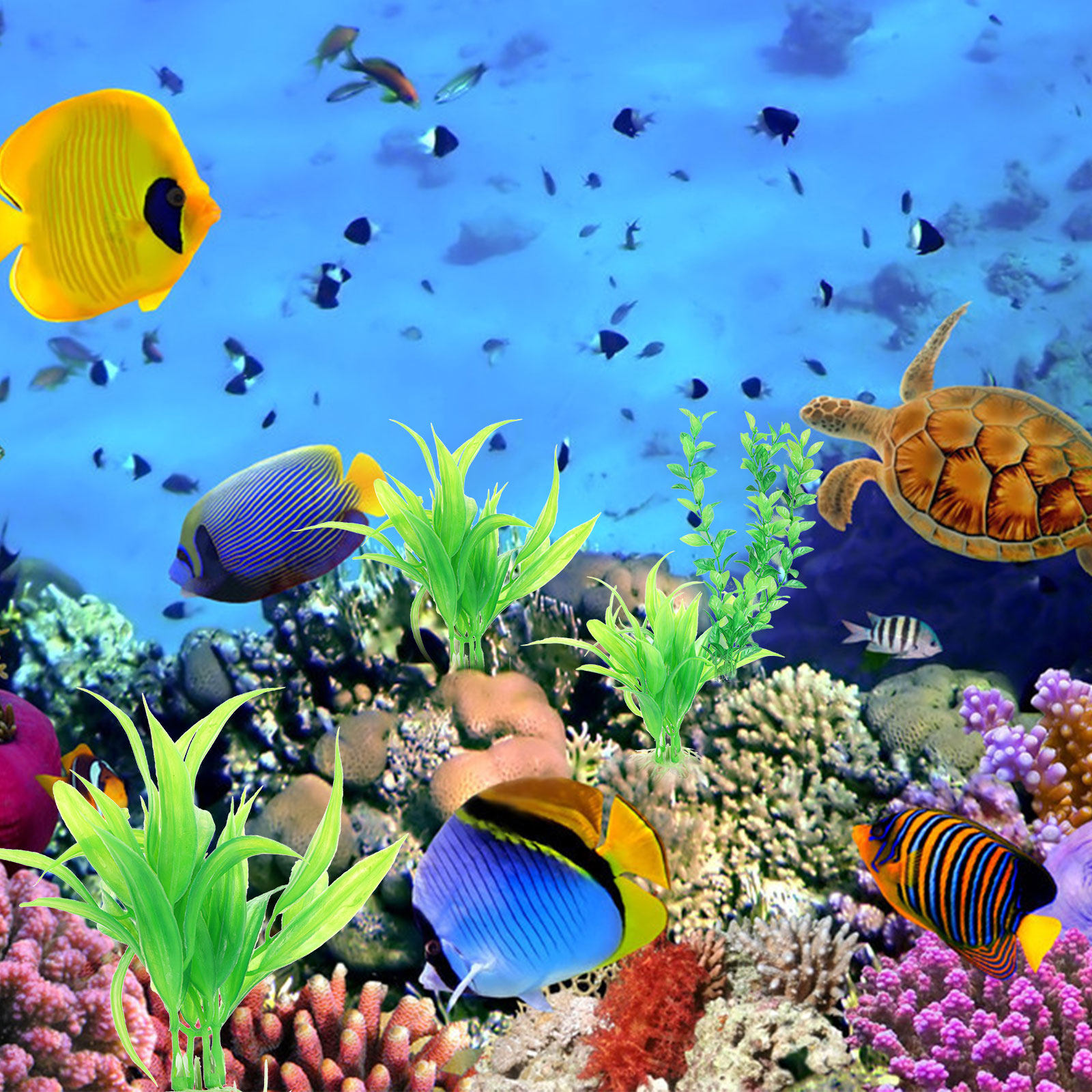 10Pcs Lifelike Resin Grass Aqu - Aquarium Fish Hiding Spot incelemesi ve fiyatı