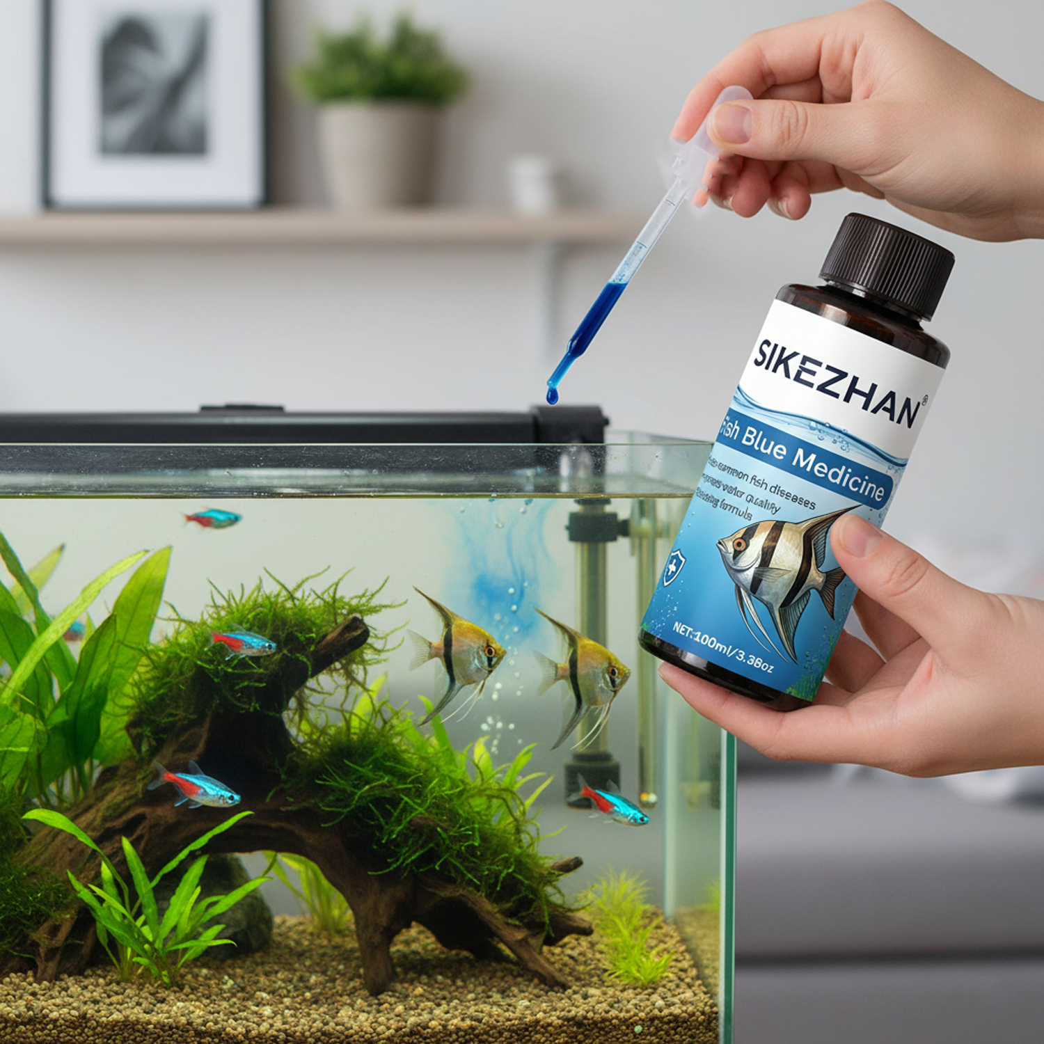 Large 500ml Methylene Blue Fis - Aquarium Fish Diseases incelemesi ve fiyatı