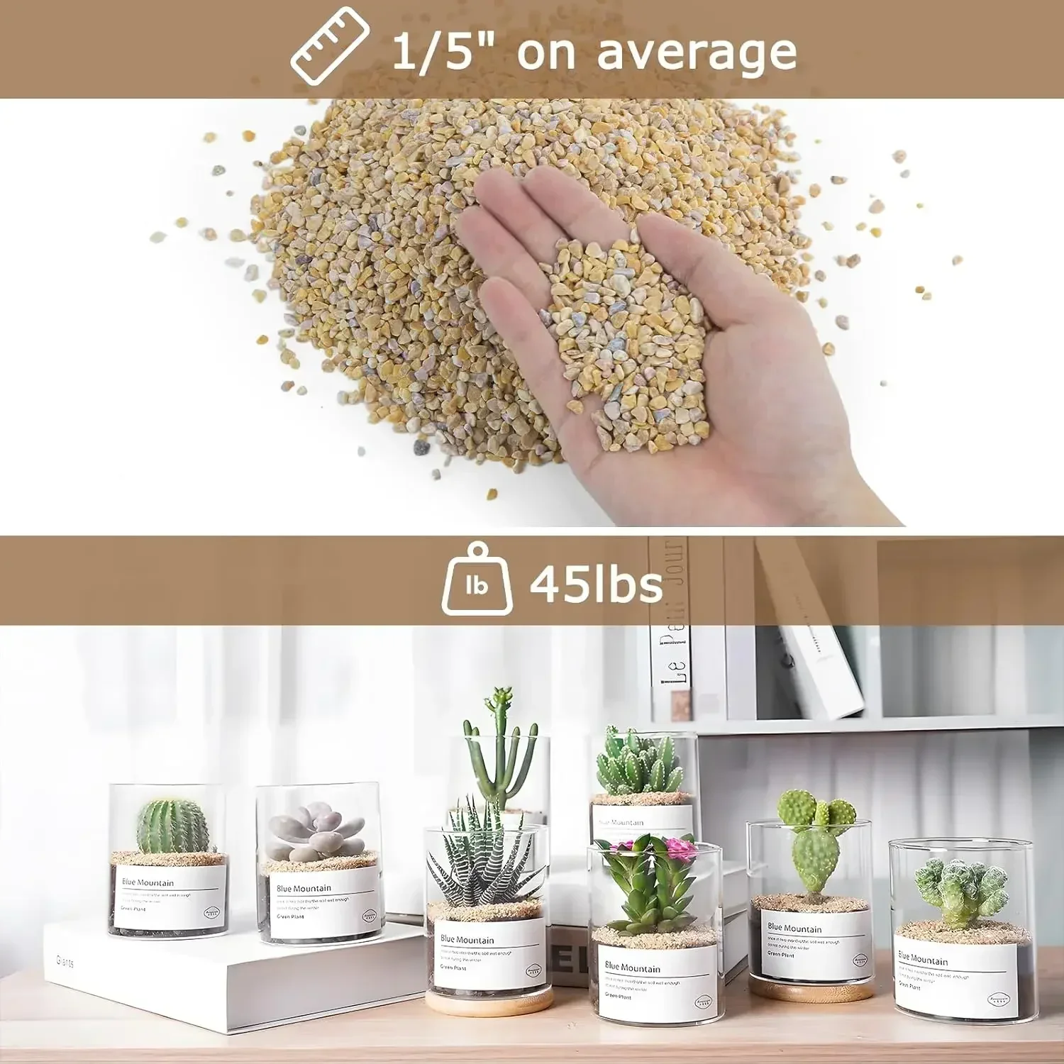 45Lb 1/5Inch Natural Pea Grave - Aquarium Decoration Rock incelemesi ve fiyatı