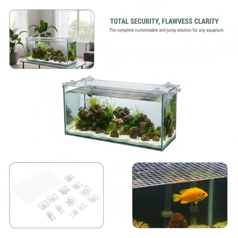 1Pcs Fish Tank Net Anti Jumpin - Aquarium Fish Jump Guard incelemesi ve fiyatı