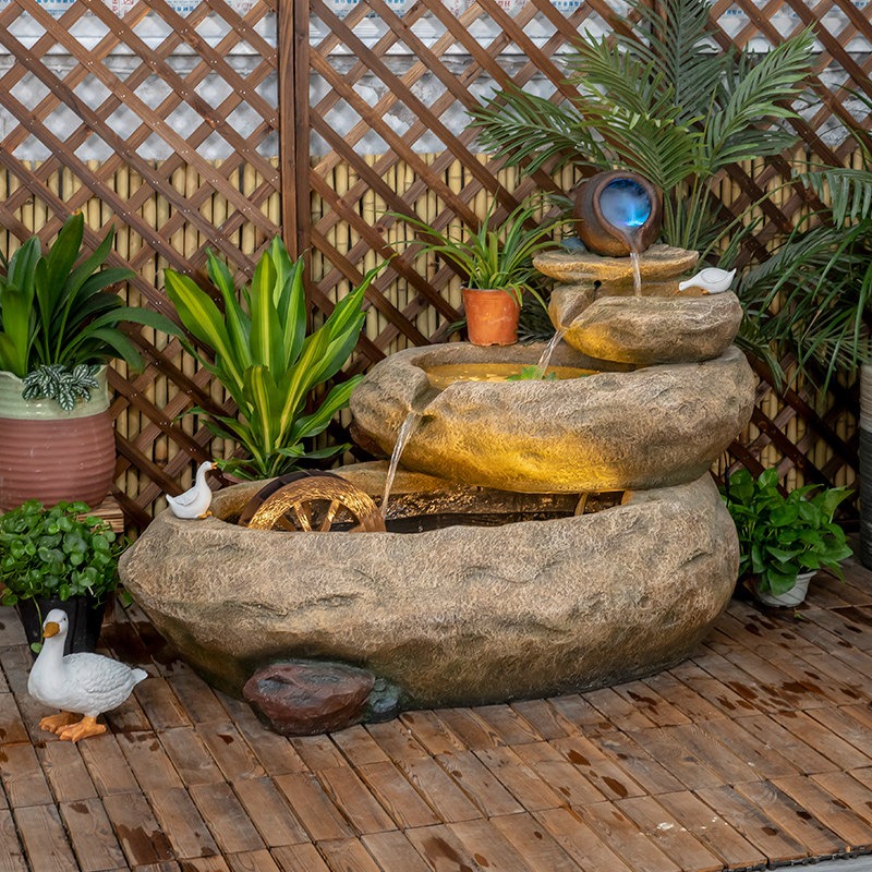 Outdoor Balcony Fish Pond Cour - Aquarium Fish In Pond incelemesi ve fiyatı