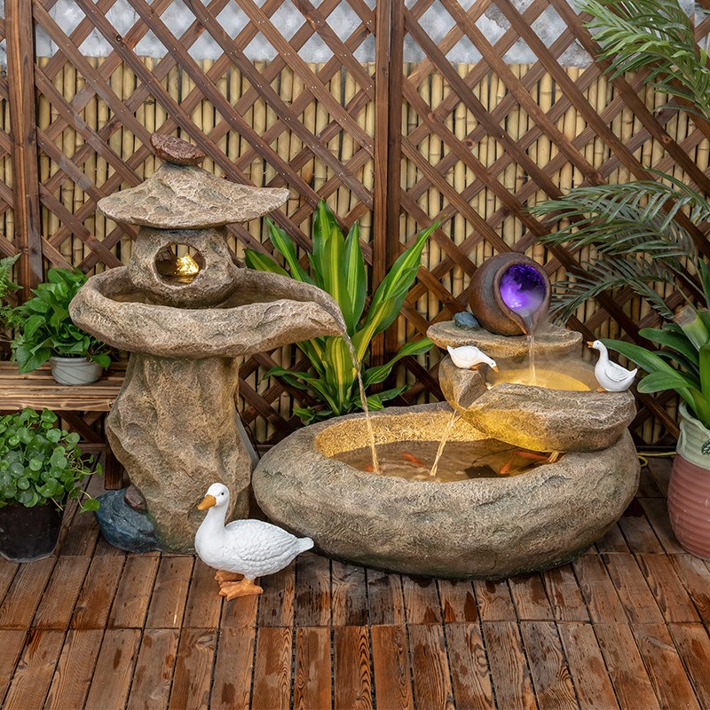 Outdoor Balcony Fish Pond Cour - Aquarium Fish In Pond incelemesi ve fiyatı