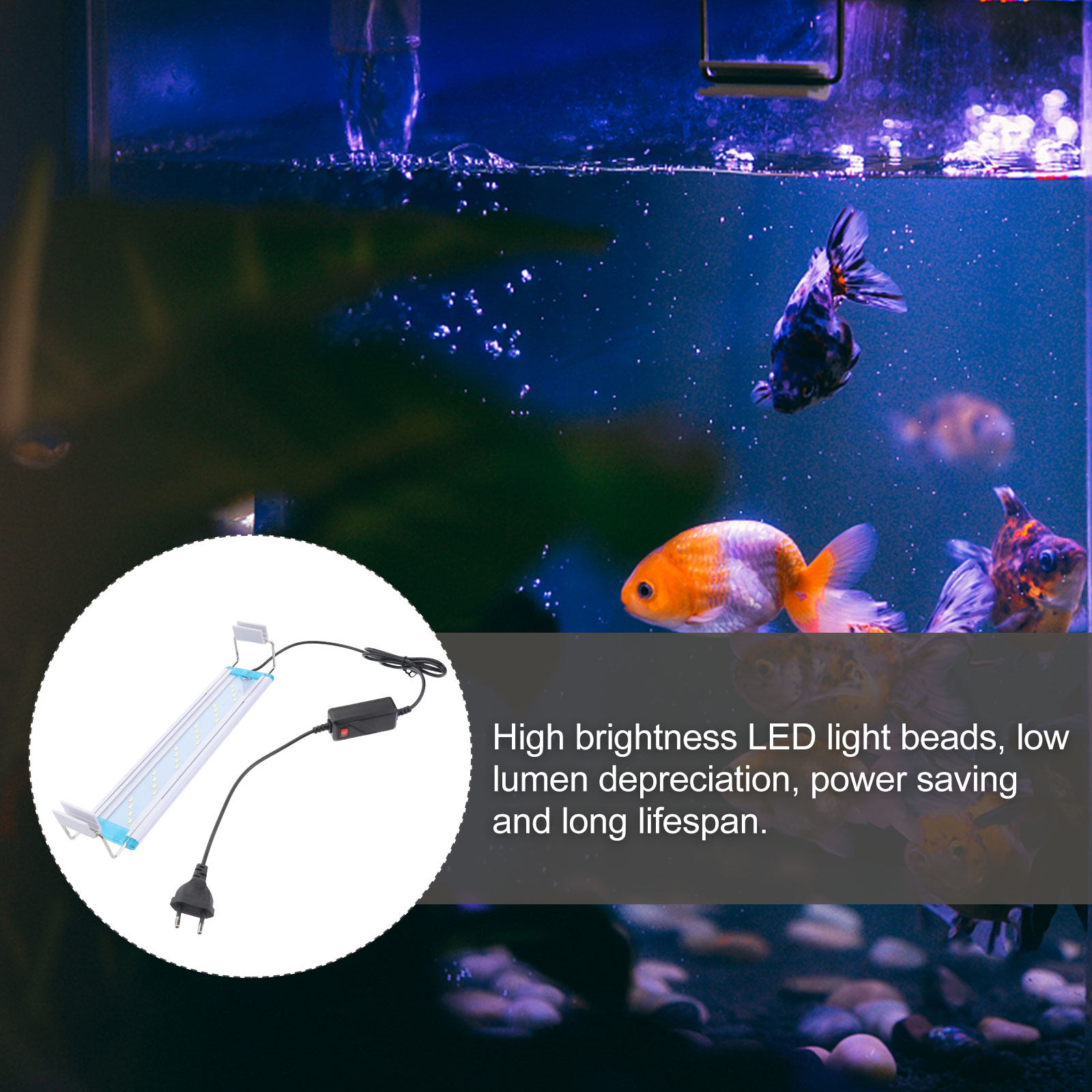 1Pcs Ultra-Thin Fish Tank LED  - Aquarium Fish With Long Lifespan incelemesi ve fiyatı