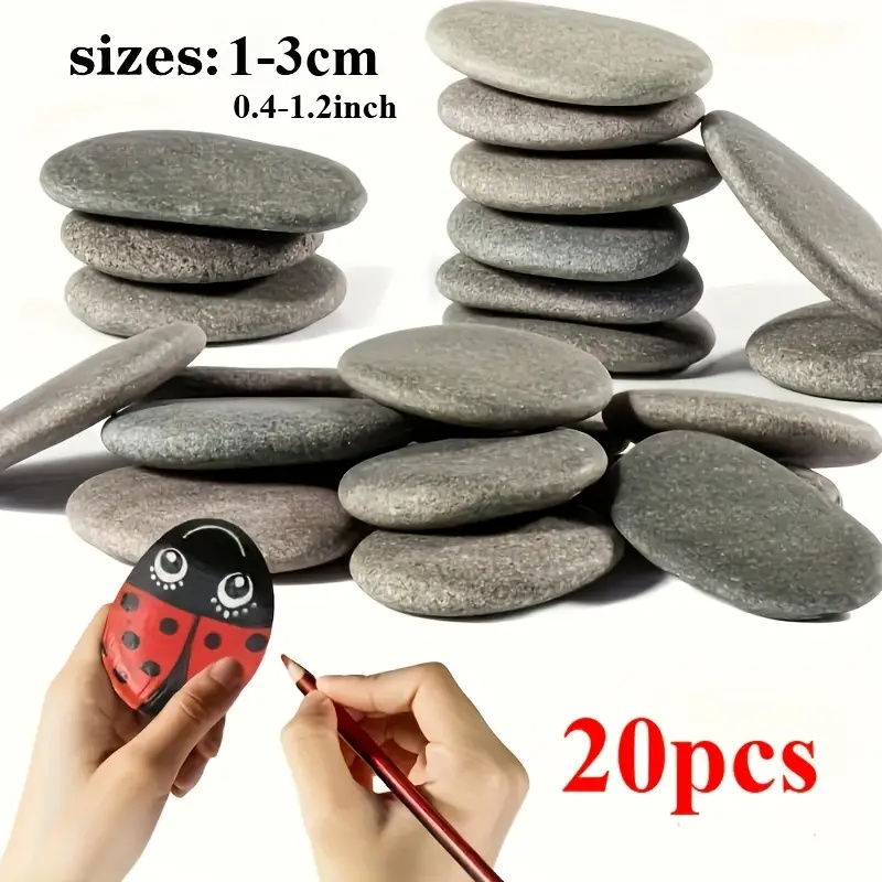 20Pcs Natural River Rocks Smoo - Aquarium Decoration Rock incelemesi ve fiyatı