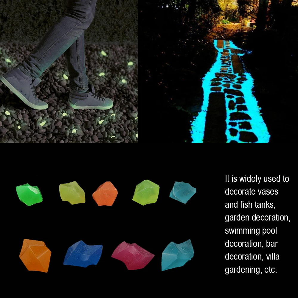 300Pcs Glow Rocks in The Dark  - Aquarium Decoration Rock incelemesi ve fiyatı