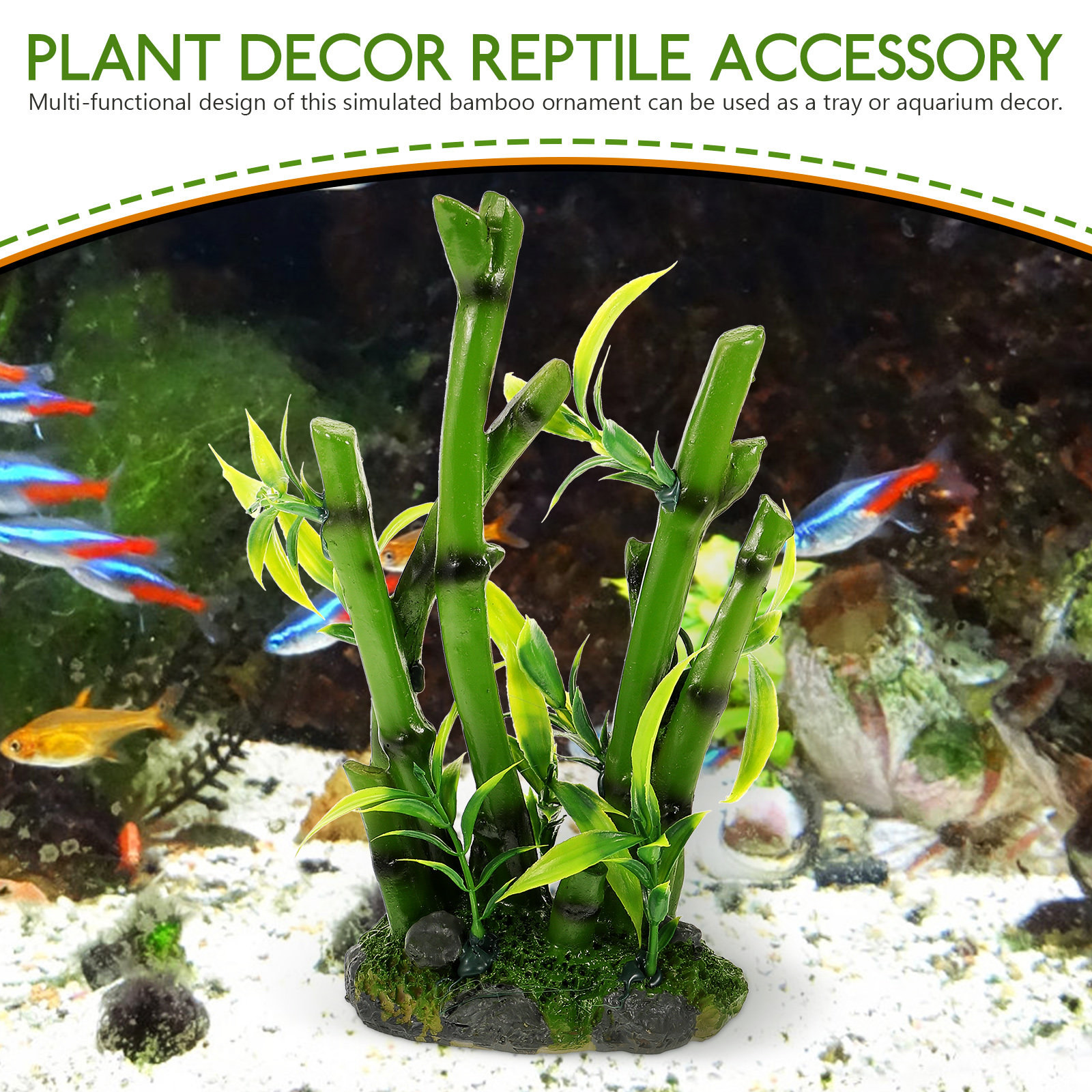 Simulated Bamboo Ornament Life - Aquarium Fish Hiding Spot incelemesi ve fiyatı