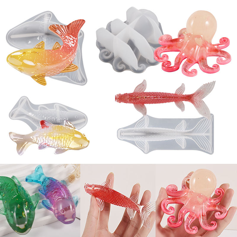 3D Koi Fish Shaped Epoxy Resin - Aquarium Fish Fishing incelemesi ve fiyatı