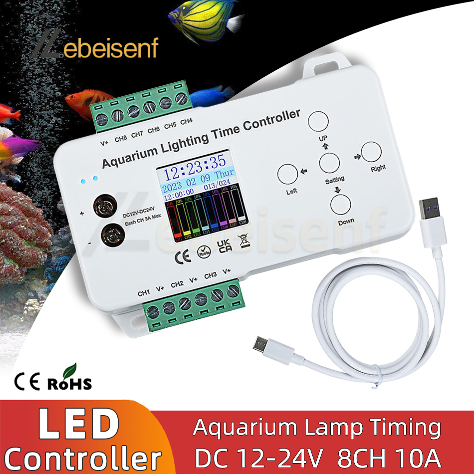 DC 12V 24V 8-Channel Programma - Aquarium Fish Common incelemesi ve fiyatı