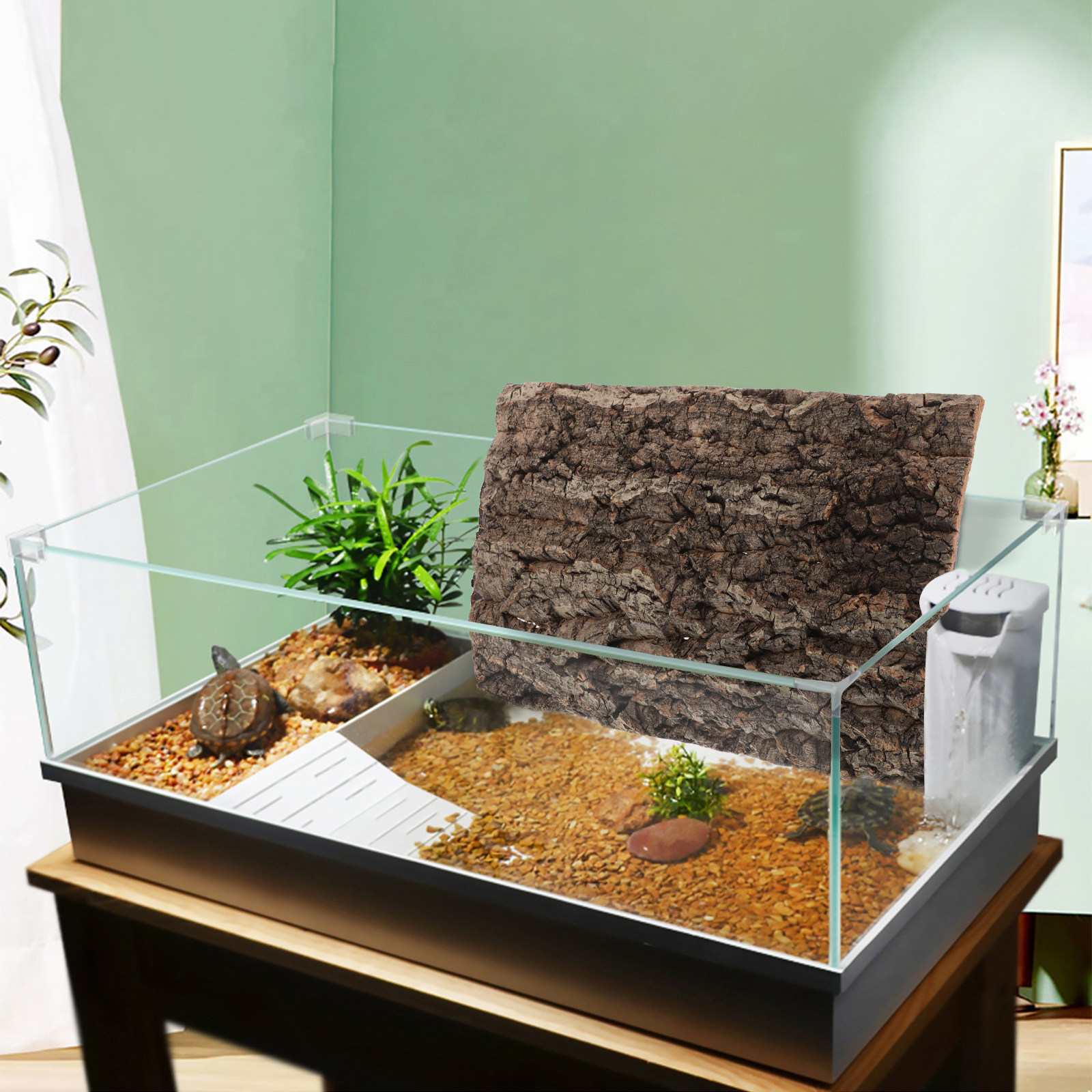 Natural Cork Bark Background B - Aquarium Fish Fishing incelemesi ve fiyatı