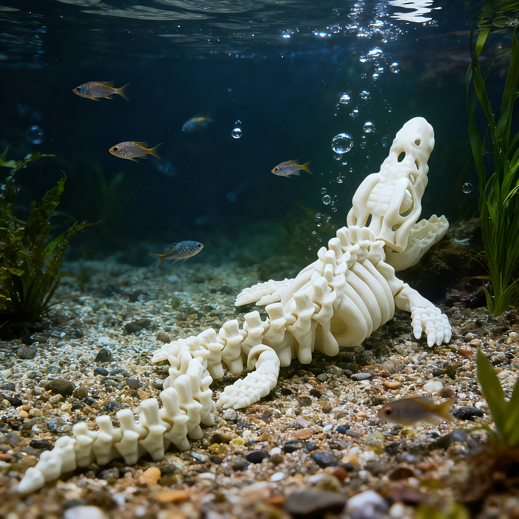 1pc Realistic Mosasaur Skeleto - Aquarium Fish Diseases incelemesi ve fiyatı