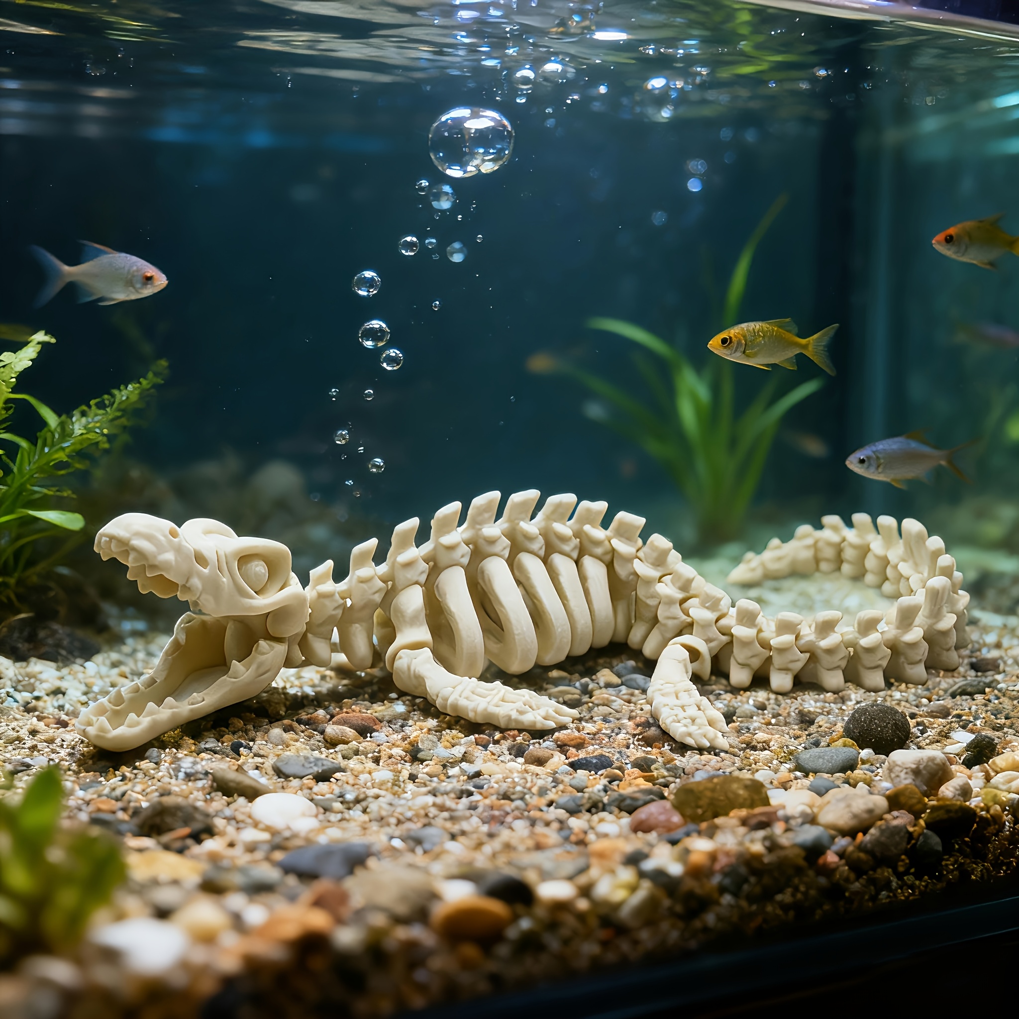 1pc Realistic Mosasaur Skeleto - Aquarium Fish Diseases incelemesi ve fiyatı