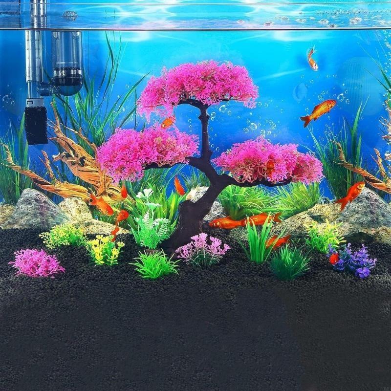 10 Pcs Artificial Green Aquati - Aquarium Fish Hiding Spot incelemesi ve fiyatı