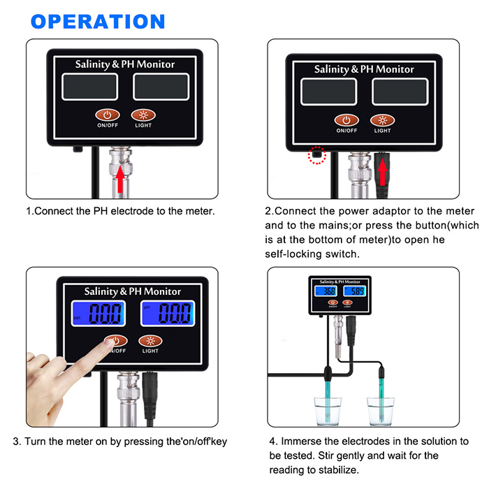 Online PH & Salinity Monitor 2 - Aquarium Fish In Online incelemesi ve fiyatı