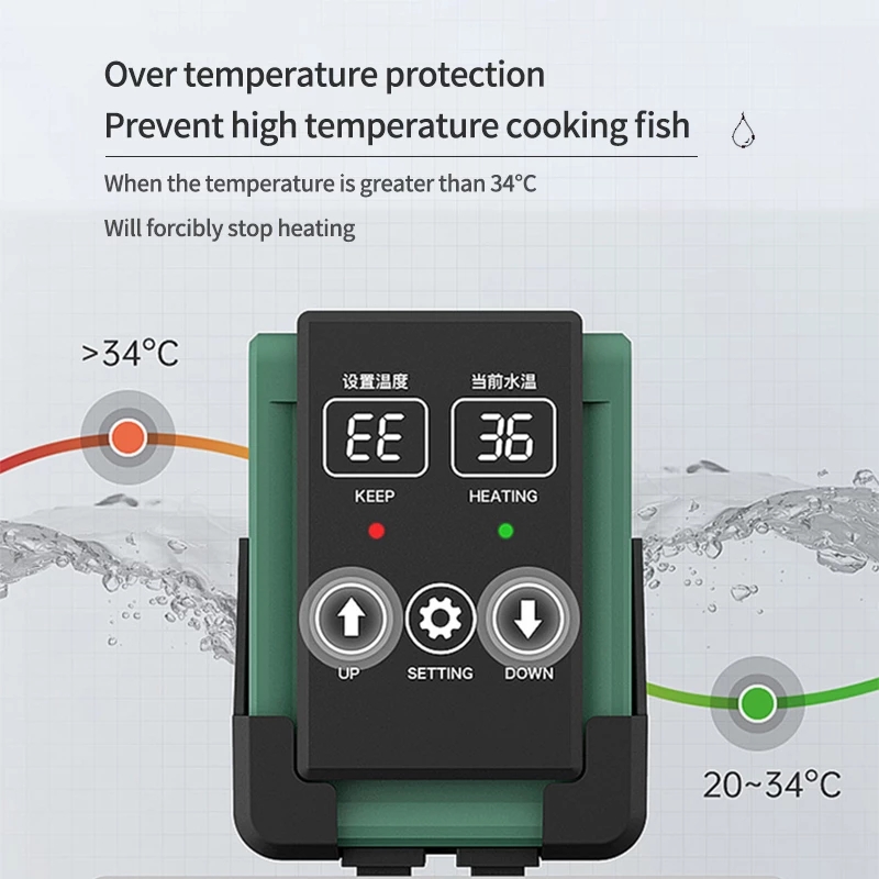 New Aquarium Submersible Heate - Aquarium Fish Cold Water incelemesi ve fiyatı