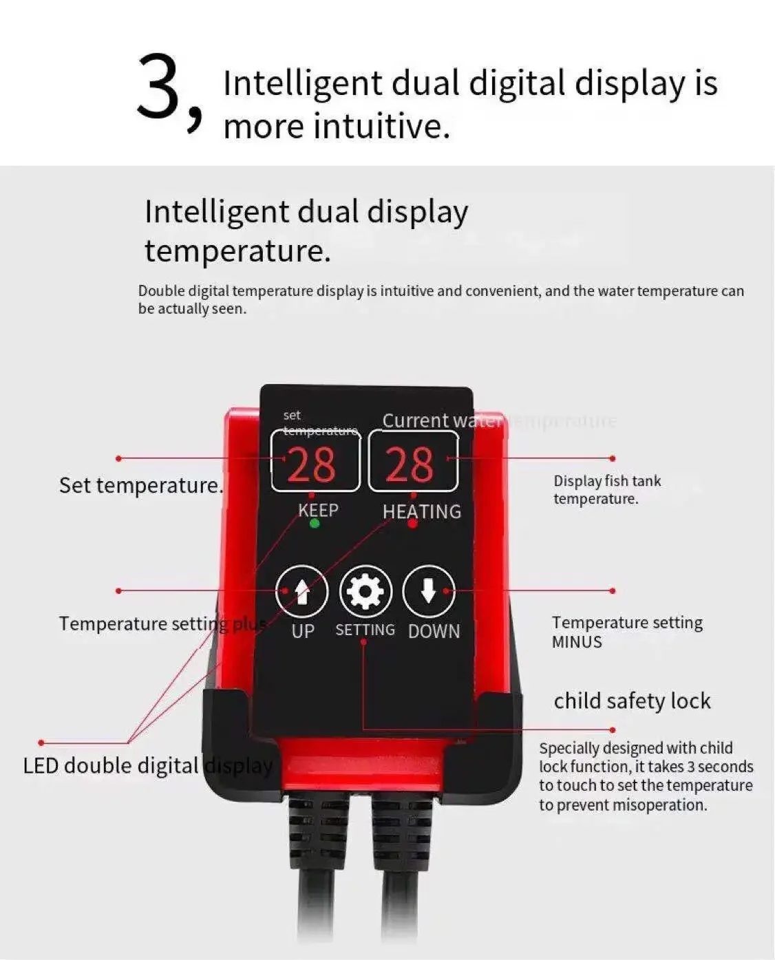1000W Aquarium Submersible Hea - Aquarium Fish Cold Water incelemesi ve fiyatı