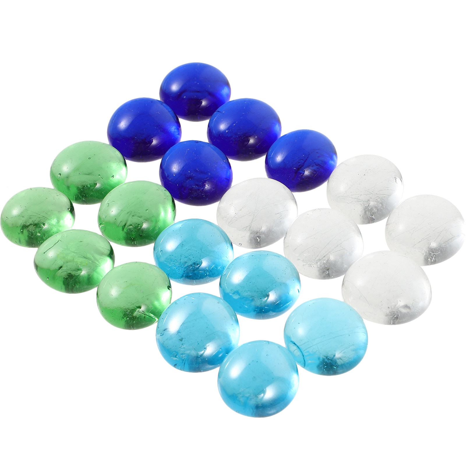 1Set Colorful Glass Beads Flat - Aquarium Fish In Pond incelemesi ve fiyatı