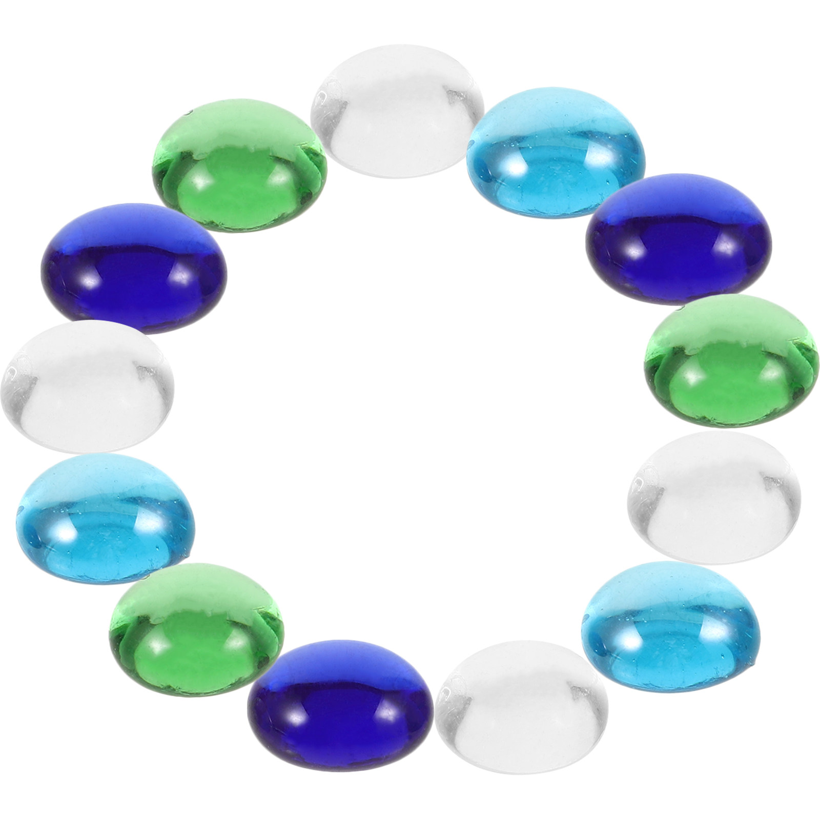 1Set Colorful Glass Beads Flat - Aquarium Fish In Pond incelemesi ve fiyatı