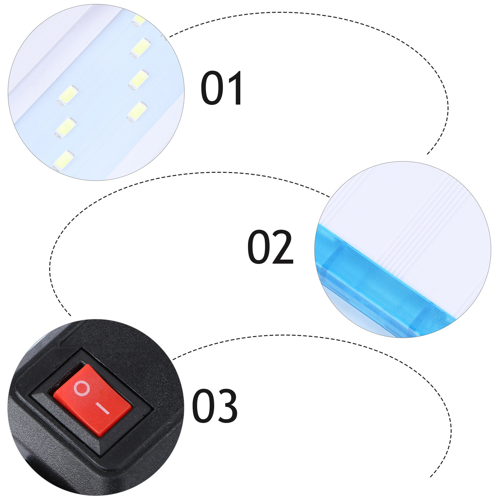 1Pcs Ultra-Thin Aquarium LED L - Aquarium Fish With Long Lifespan incelemesi ve fiyatı
