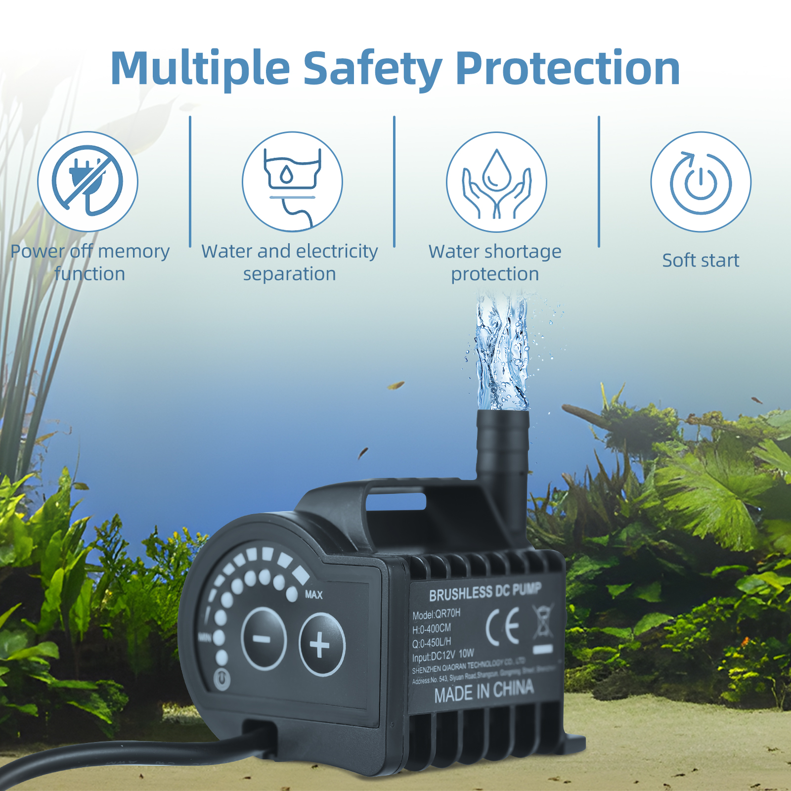 Submersible 12V Water Pump 8 L - Aquarium Fish In Pond incelemesi ve fiyatı