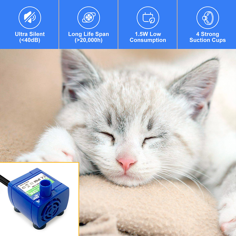 Cat Water Fountain Pump Ultra  - Aquarium Fish With Long Lifespan incelemesi ve fiyatı
