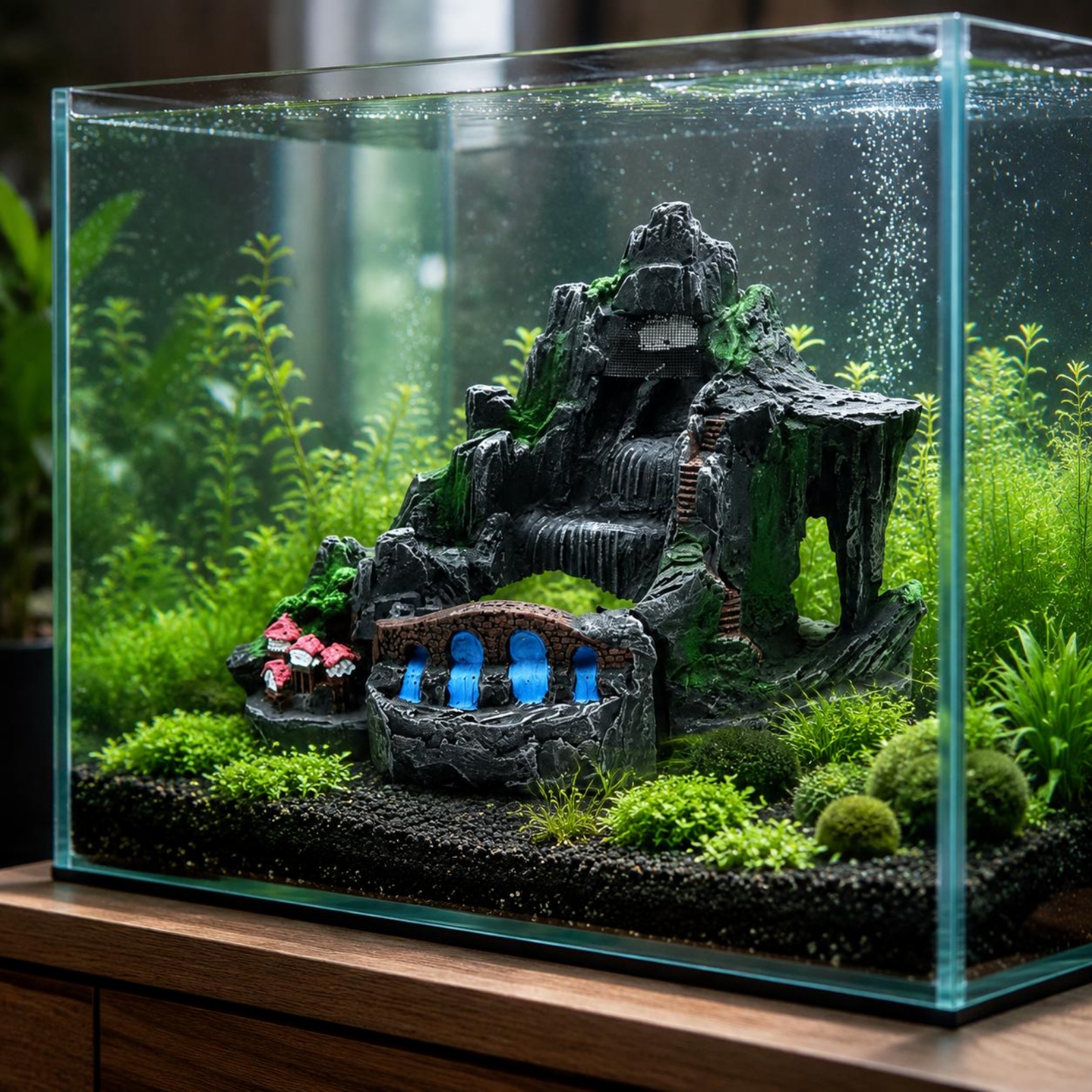 Aquarium Waterfall Ornament Vi - Aquarium Fish Hiding Spot incelemesi ve fiyatı