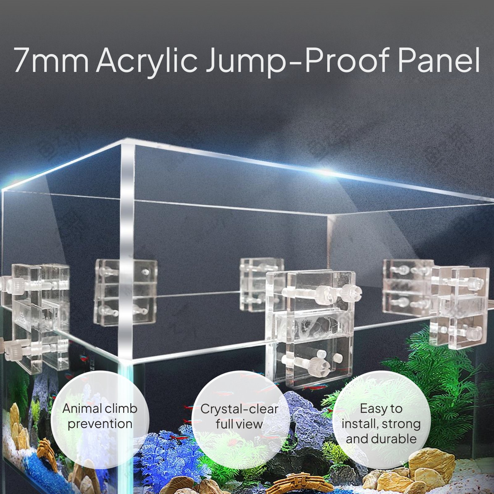 Acrylic Aquarium Jump Guard Di - Aquarium Fish Jump Guard incelemesi ve fiyatı