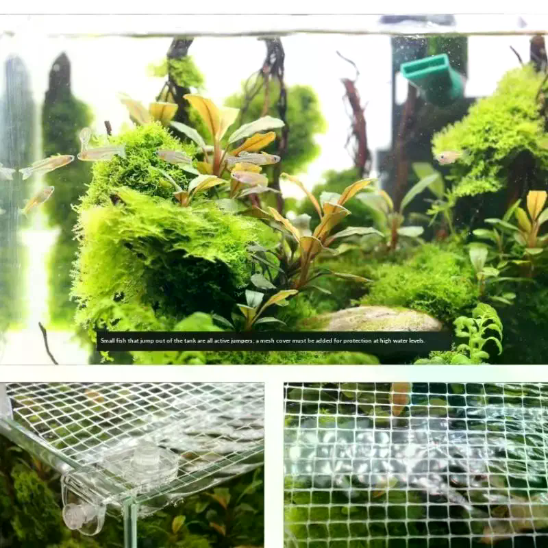 1Pcs Fish Tank Guard Net Anti  - Aquarium Fish Jump Guard incelemesi ve fiyatı