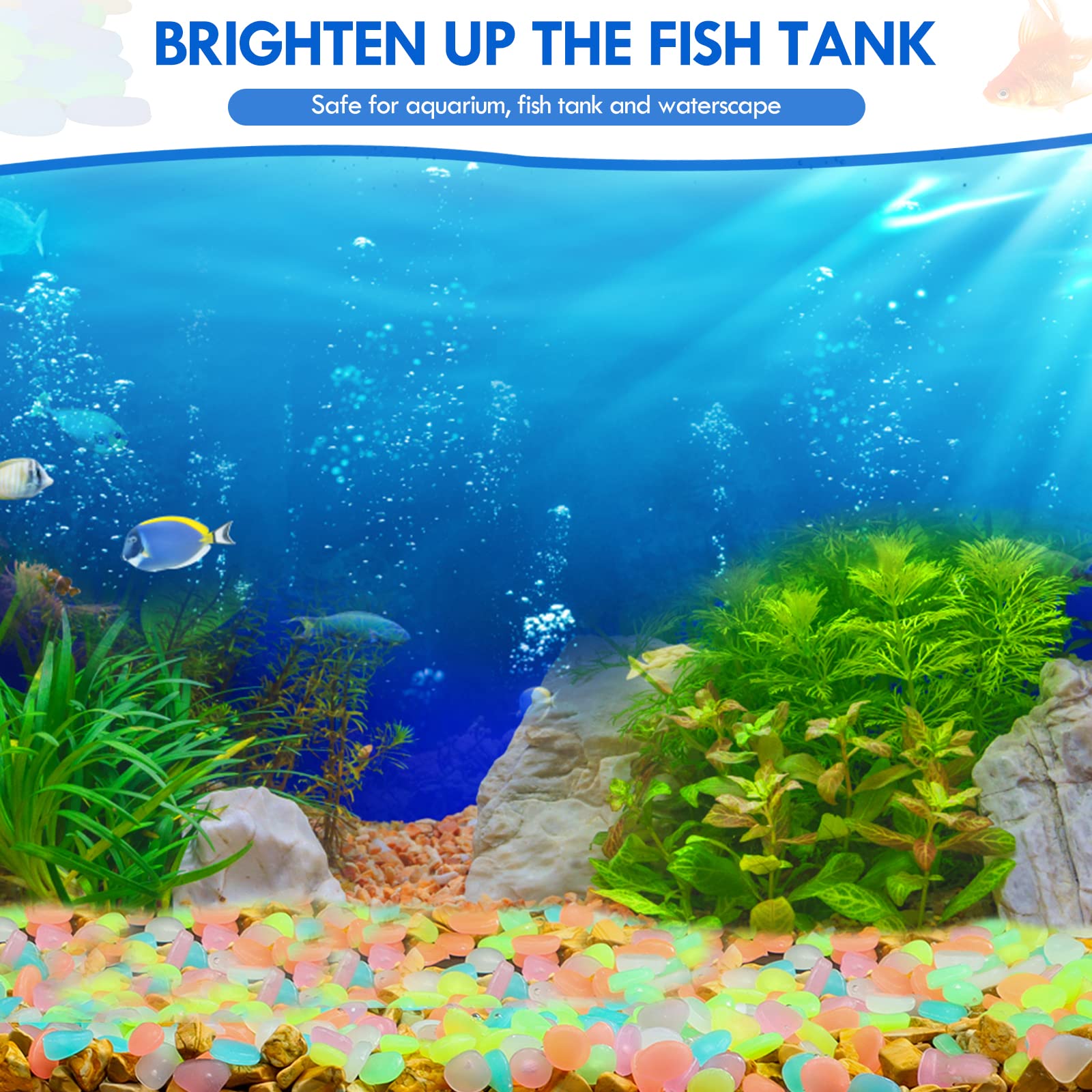 100Pcs Glow in the Dark Garden - Aquarium Fish Fishing incelemesi ve fiyatı