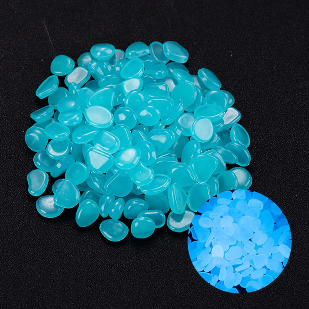 100Pcs Pebbles Glow In The Dar - Aquarium Fish Fishing incelemesi ve fiyatı