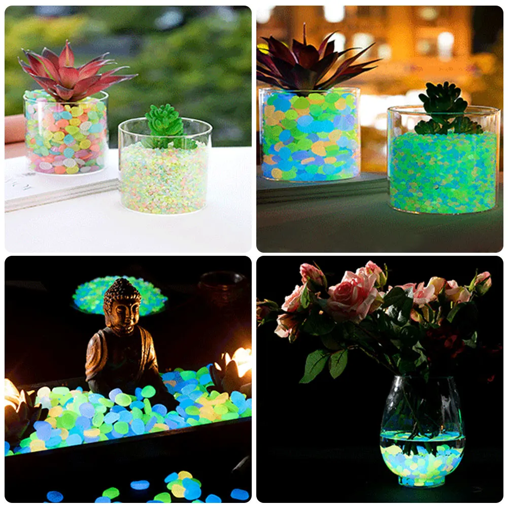 100Pcs Pebbles Glow In The Dar - Aquarium Fish Fishing incelemesi ve fiyatı