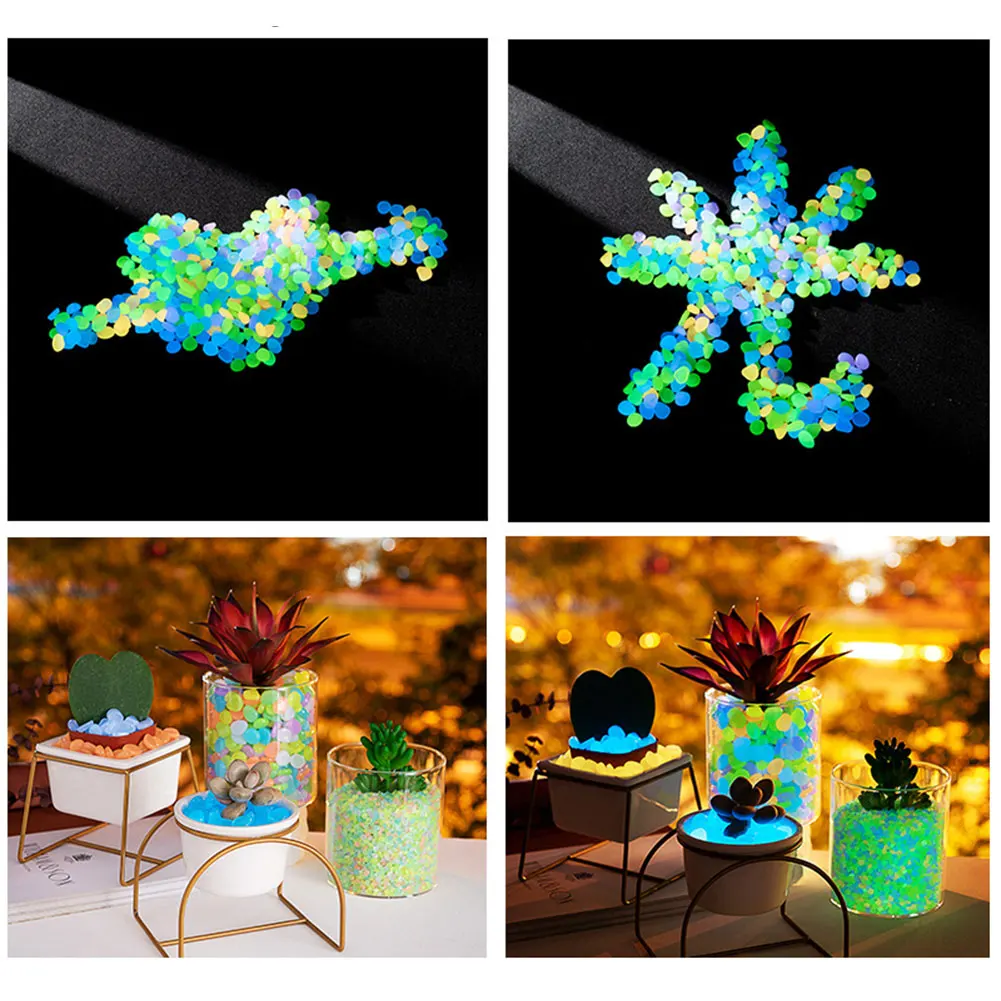 100Pcs Pebbles Glow In The Dar - Aquarium Fish Fishing incelemesi ve fiyatı