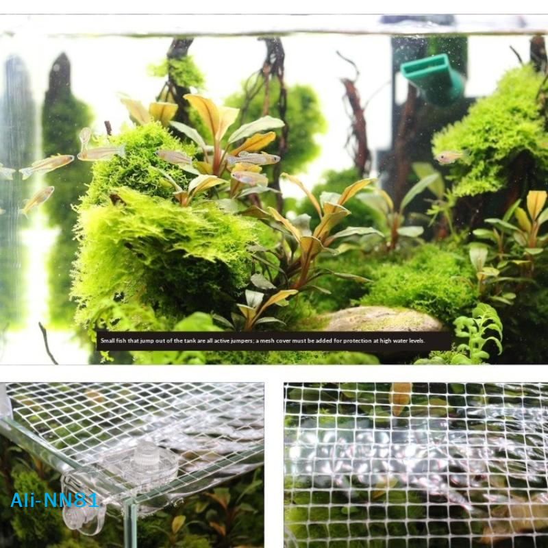 【N】1Pcs Fish Tank Net Anti Jum - Aquarium Fish Jump Guard incelemesi ve fiyatı