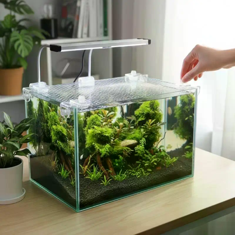 1Pcs Fish Tank Net Anti Jumpin - Aquarium Fish Jump Guard incelemesi ve fiyatı