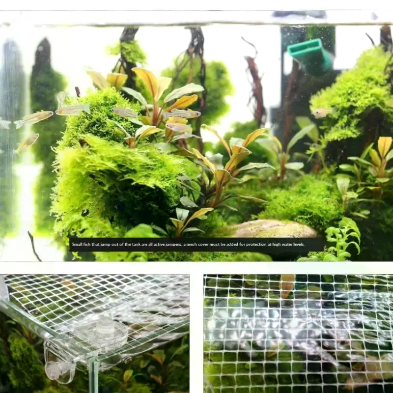 1Pcs Fish Tank Net Anti Jumpin - Aquarium Fish Jump Guard incelemesi ve fiyatı