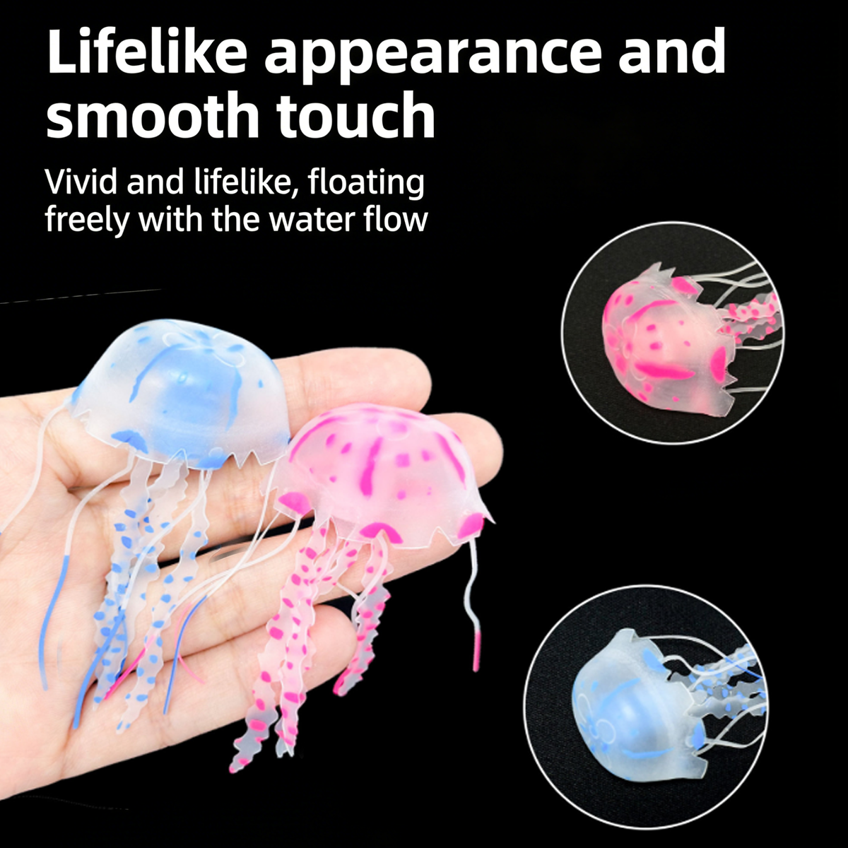 3 Pcs Glowing Jellyfish Fish T - Aquarium Fish Discus incelemesi ve fiyatı