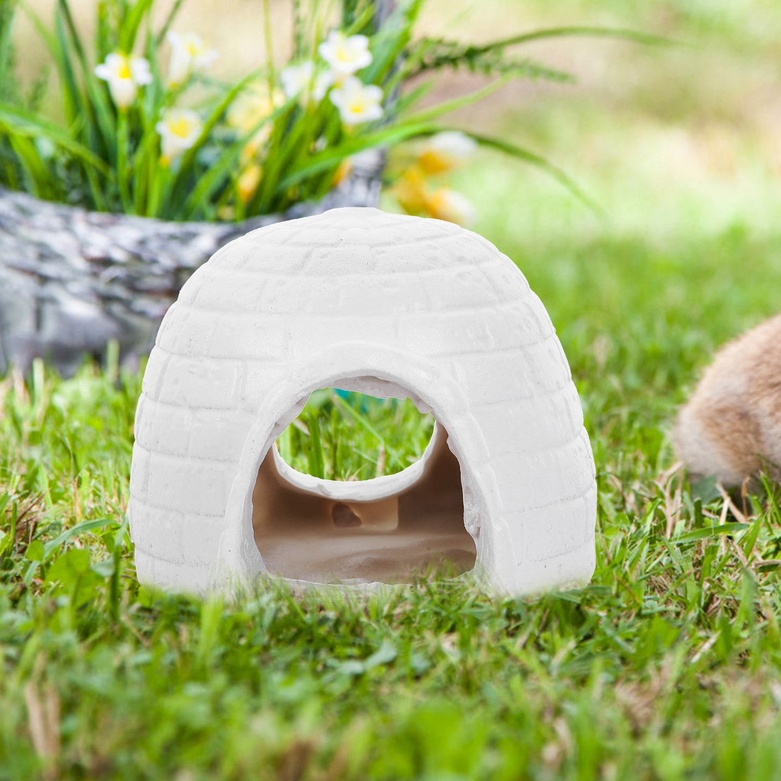 Resin Igloo Fish Tank Ornament - Aquarium Fish Hiding Spot incelemesi ve fiyatı